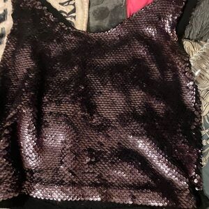 2 piece sequins top with matching jacket